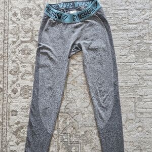 Gymshark Kids Gray and Teal Leggings